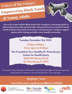 Voices of Future: Empowering Black Youth and Young Adults Flyer